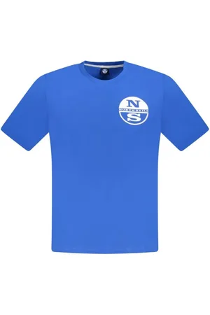 North Sails Koszulki, Mężczyzna, Niebieski, 3XL, Niebieski T-shirt z bawełny
