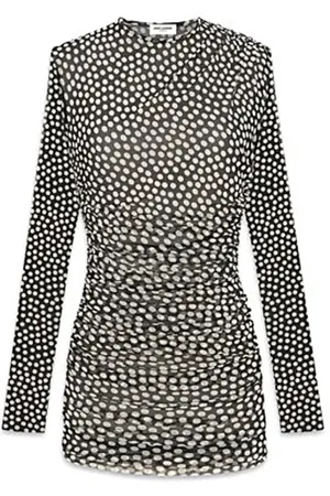 Saint Laurent Sukienki, Kobieta, Wielobarwność, M, Elegancka Czarna Sukienka dla Kobiet