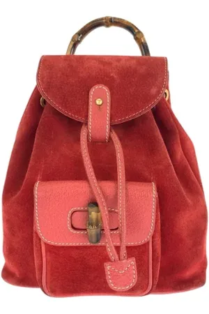 Gucci Pre-owned, Kobieta, Czerwony, ONE SIZE, Skóra, Pre-owned Leather backpacks