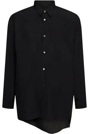 Comme des Garçons Koszule, Mężczyzna, Czarny, M, Płynna Asymetryczna Koszula