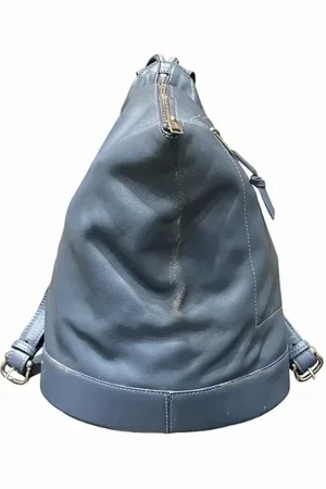 Loewe Pre-owned, Kobieta, Niebieski, ONE SIZE, Skóra, Pre-owned Leather backpacks