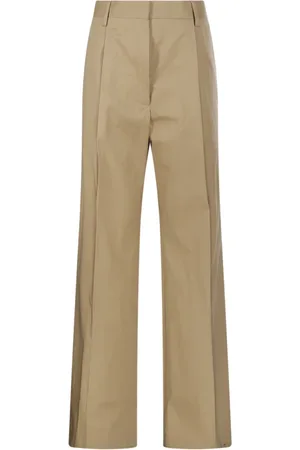 DRIES VAN NOTEN Spodnie, Kobieta, Beżowy, M, Beżowe Spodnie Krawieckie