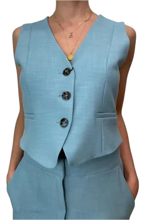 MARELLA Kurtki, Kobieta, Niebieski, XL, Poliester, Elegancki zestaw sukienek Granada dla kobiet