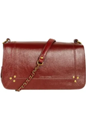 JÉRÔME DREYFUSS Torebki, Kobieta, Czerwony, ONE SIZE, Elegancka Skórzana Torba Lulu S
