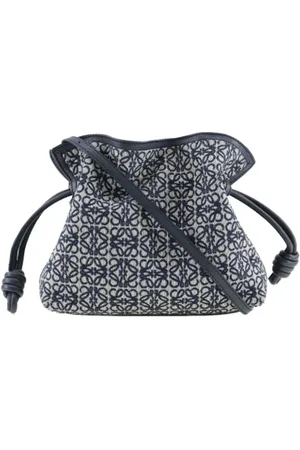 Loewe Pre-owned, Kobieta, Niebieski, ONE SIZE, Skóra, Pre-owned skórzane torby na ramię