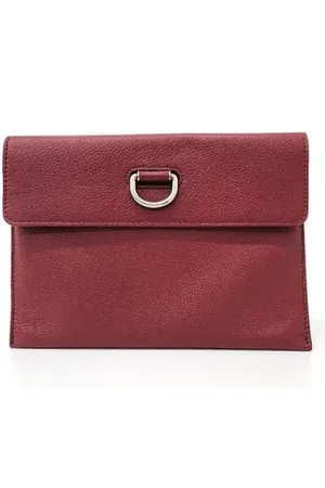 Burberry Pre-owned, Kobieta, Czerwony, ONE SIZE, Pre-owned Leather clutches