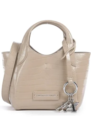 Emporio Armani Torebki, Kobieta, Beżowy, ONE SIZE, Torby z poliestru z powłoką poliuretanową