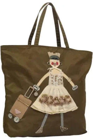 Prada Pre-owned, Kobieta, Zielony, ONE SIZE, Nylon, Pre-owned Nylon prada-bags