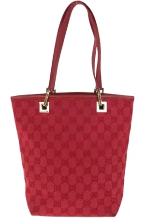 Gucci Pre-owned, Kobieta, Czerwony, ONE SIZE, Skóra, Pre-owned Canvas totes