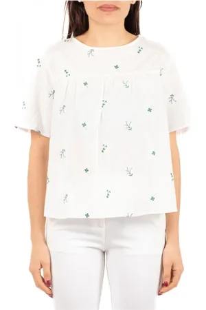 Max Mara Bluzki, Kobieta, Biały, XS, Luźny T-shirt na