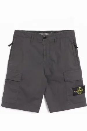 Stone Island Szorty, Mężczyzna, Szary, W30, Bawełna, Szare szorty cargo Bermuda
