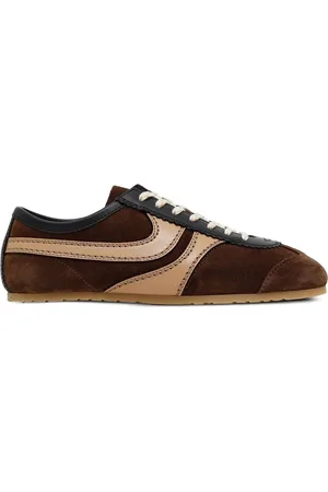 DRIES VAN NOTEN Buty, Kobieta, brązowy, 38 1/2 EU, Brązowe Buty na Sznurówki z Kontrastującymi Akcentami