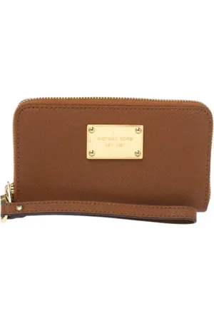 Michael Kors Pre-owned, Kobieta, brązowy, ONE SIZE, Pre-owned skórzane portfele