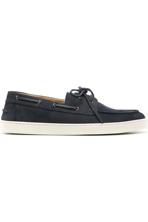 HENDERSON BARACCO Buty, Mężczyzna, Niebieski, 41 1/2 EU, Zamsz, Zamszowe Buty Yatch dla Mężczyzn