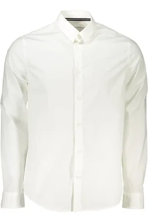 Calvin Klein Koszule, Mężczyzna, Biały, M, Odzież