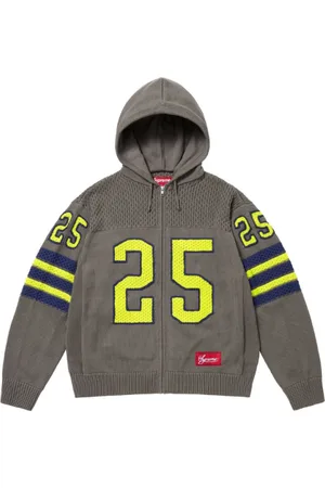 Supreme Bluzy, Mężczyzna, Szary, L, Sportowy Szary Zip Hoodie