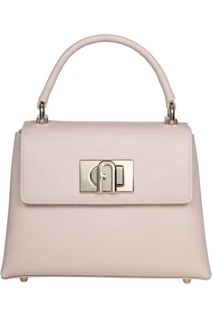 Furla Torebki, Kobieta, Beżowy, ONE SIZE, Skórzana torebka z paskiem na ramię