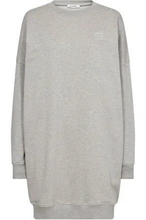 Co`Couture Sukienki, Kobieta, Szary, S, Oversize Sweat Sukienka