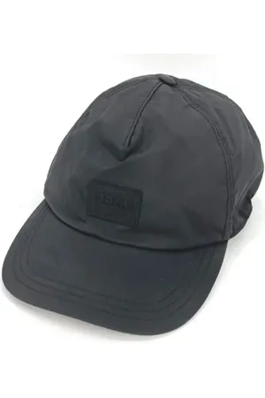 Fendi Pre-owned, Kobieta, Czarny, ONE SIZE, Pre-owned Fabric hats