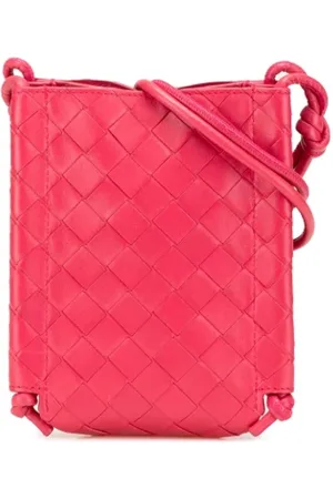 Bottega Veneta Pre-owned, Kobieta, Różowy, ONE SIZE, Pre-owned Leather crossbody-bags