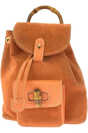 Gucci Pre-owned, Kobieta, Pomarańczowy, ONE SIZE, Skóra, Pre-owned Leather backpacks