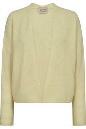 Mos Mosh Swetry, Kobieta, Beżowy, XL, Sweter Rozpinany French Vanilla