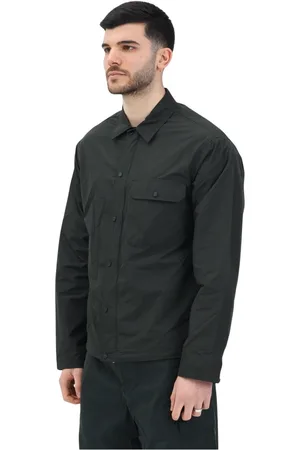 Armani Exchange Kurtki, Mężczyzna, Czarny, S, Zielona kurtka przeciwdeszczowa regular fit