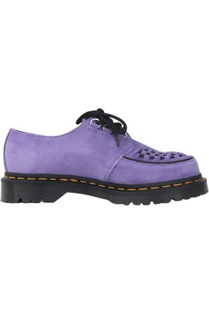 Dr. Martens Buty, Kobieta, Fioletowy, 38 EU, Zamsz, Fioletowe Zamszowe Creepers Ramsey Buty