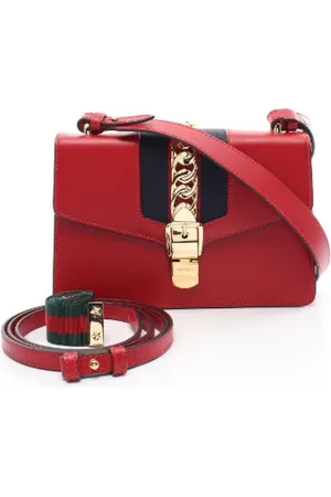 Gucci Pre-owned, Kobieta, Czerwony, ONE SIZE, Skóra, Pre-owned Leather crossbody-bags