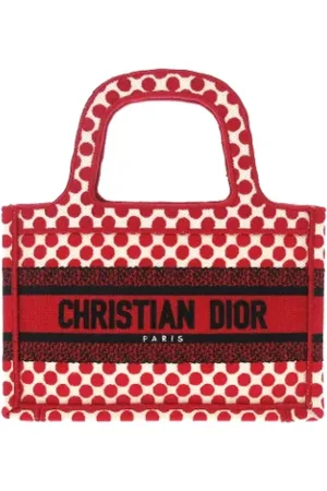 Dior Pre-owned, Kobieta, Czerwony, ONE SIZE, Pre-owned Canvas totes
