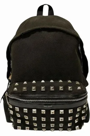 Saint Laurent Pre-owned, Kobieta, Czarny, ONE SIZE, Skóra, Pre-owned Canvas backpacks