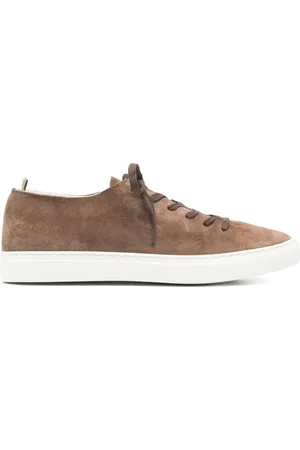 Officine creative Buty, Mężczyzna, brązowy, 45 EU, Zamsz, Lekkie Zamszowe Sneakersy
