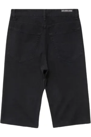 Balenciaga Szorty, Mężczyzna, Czarny, M, Len, Stylowa Krótka Sukienka