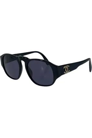 CHANEL Pre-owned, Kobieta, Czarny, ONE SIZE, Pre-owned Plastic sunglasses