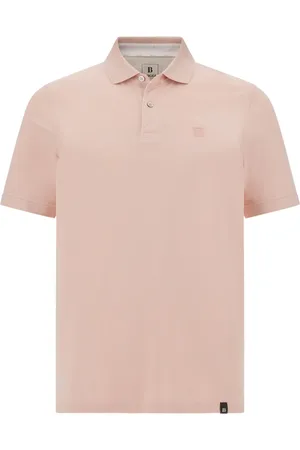 Boggi Milano Koszulki, Mężczyzna, Różowy, S, Bawełniana Koszulka Polo Piqué