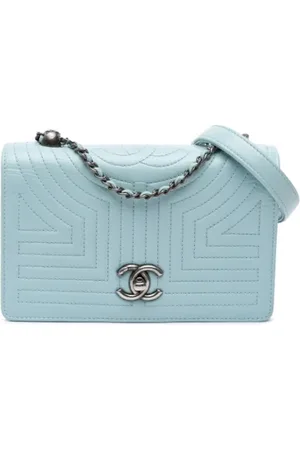 CHANEL Pre-owned, Kobieta, Niebieski, ONE SIZE, Skóra, Pre-owned Leather crossbody-bags