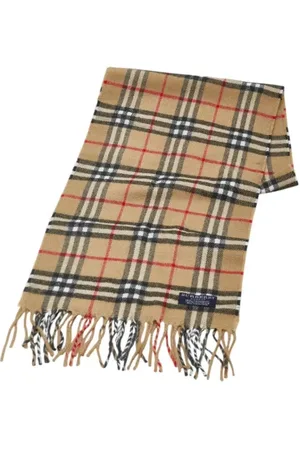 Burberry Pre-owned, Kobieta, Beżowy, ONE SIZE, Wełna, Pre-owned Wool scarves