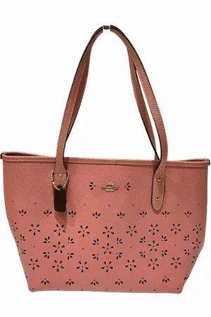 Coach Pre-owned, Kobieta, Różowy, ONE SIZE, Skóra, Pre-owned skórzane torby na ramię