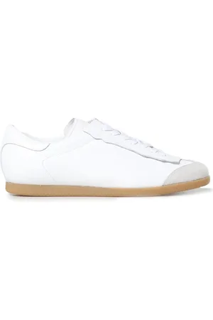 Maison Margiela Buty, Mężczyzna, Biały, 42 EU, Białe Skórzane Sneakersy Model Replica