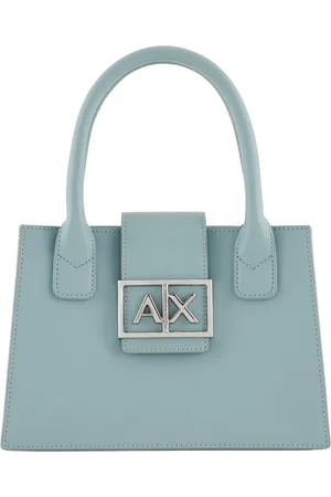 Armani Exchange Torebki, Kobieta, Niebieski, ONE SIZE, Niebieska torebka z odpinanym paskiem na ramię