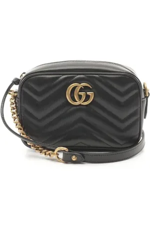 Gucci Pre-owned, Kobieta, Czarny, ONE SIZE, Skóra, Pre-owned Leather crossbody-bags