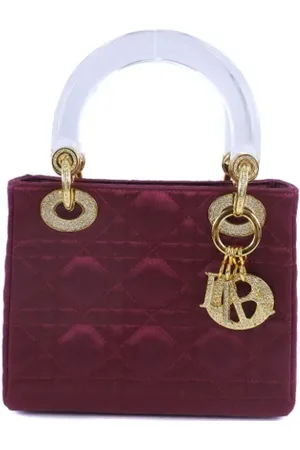 Dior Pre-owned, Kobieta, brązowy, ONE SIZE, Satyna, Pre-owned Canvas handbags