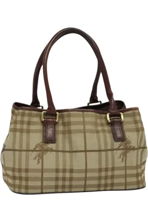 Burberry Pre-owned, Kobieta, Beżowy, ONE SIZE, Skóra, Pre-owned Canvas handbags