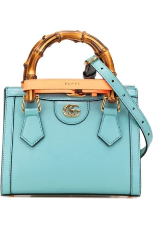 Gucci Pre-owned, Kobieta, Niebieski, ONE SIZE, Skóra, Pre-owned Leather gucci-bags