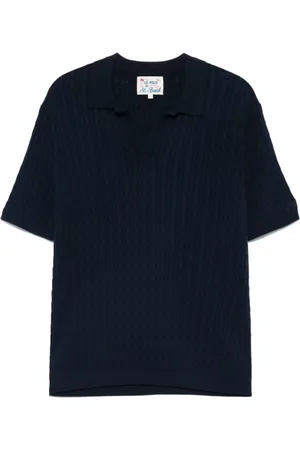 MC2 SAINT BARTH Koszulki, Mężczyzna, Niebieski, S, Granatowy Polo Shirt Casual Style