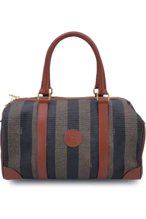 Fendi Pre-owned, Kobieta, brązowy, ONE SIZE, Pre-owned Cotton handbags