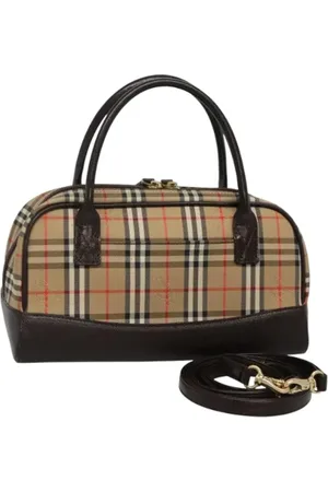 Burberry Pre-owned, Kobieta, Beżowy, ONE SIZE, Pre-owned Canvas handbags