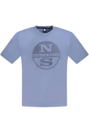 North Sails Koszulki, Mężczyzna, Niebieski, XL, Niebieski T-shirt z bawełny