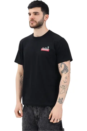 Sprayground Koszulki, Mężczyzna, Czarny, S, Graficzny T-shirt z miejskim pejzażem