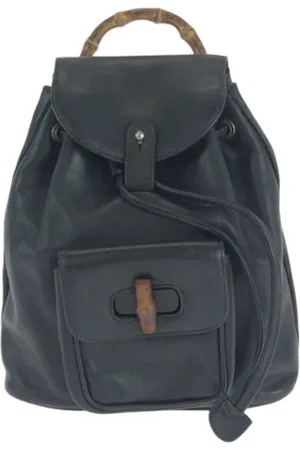 Gucci Pre-owned, Kobieta, Czarny, ONE SIZE, Skóra, Pre-owned Leather backpacks